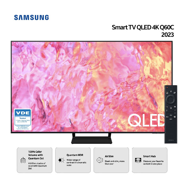 Samsung Smart TV QLED 4K Quantum HDR Q60C 75" - 75Q60C | QA75Q60CAKXXD